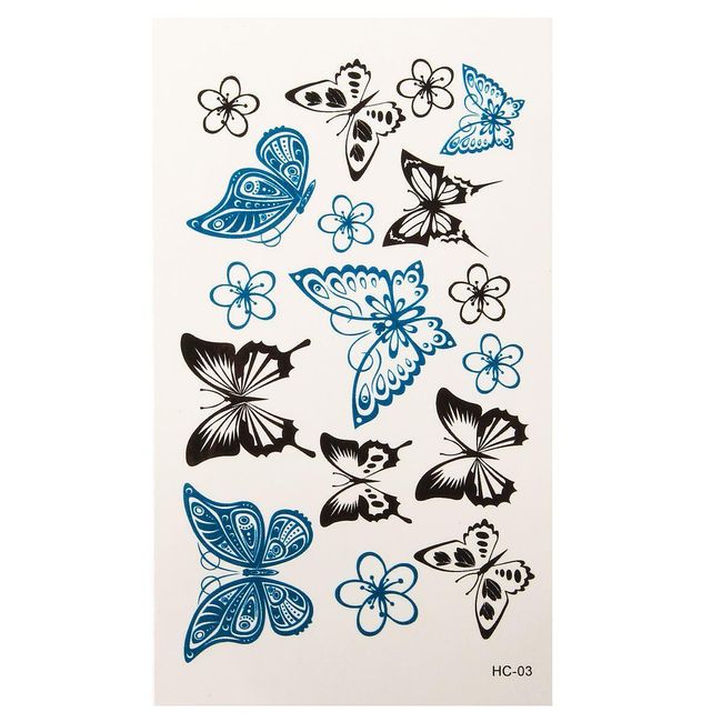 Začasna tetovaža z drobnimi metulji 1