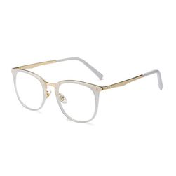 Niebieskie światło blokujące okulary damskie oprawki do okularów modne metalowe okulary w stylu vintage BQ_C005