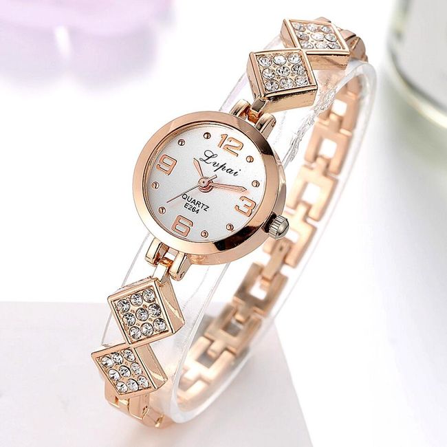 Dámske hodinky s kamienkami v luxusnom dizajne - 4 varianty 1