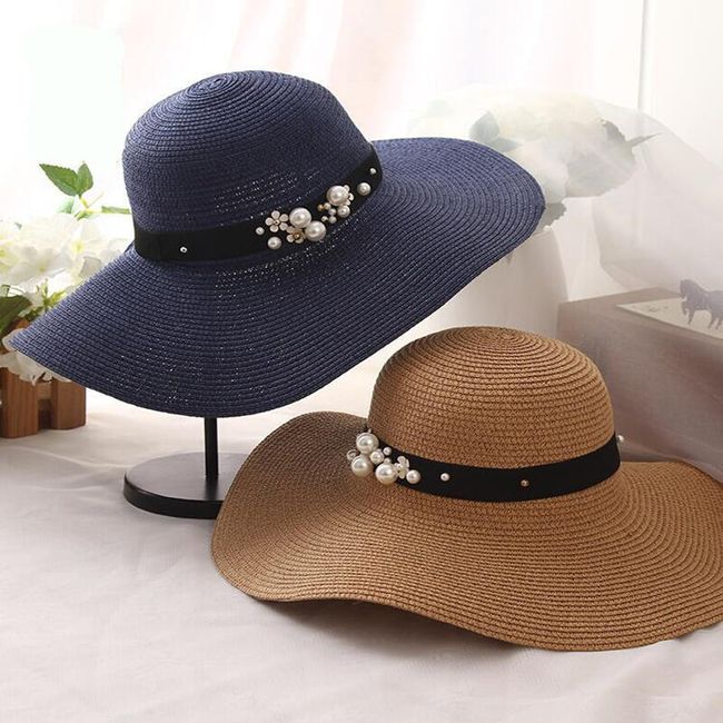 Pălărie de soare cu mărgele - diverse variante 1