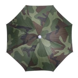 Maskáčový deštník na hlavu