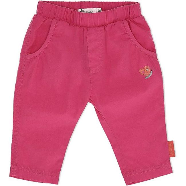 Dievčenské ružové nohavice s vyšívaným motýlikom, detská veľkosť: ZO_163960-86 1
