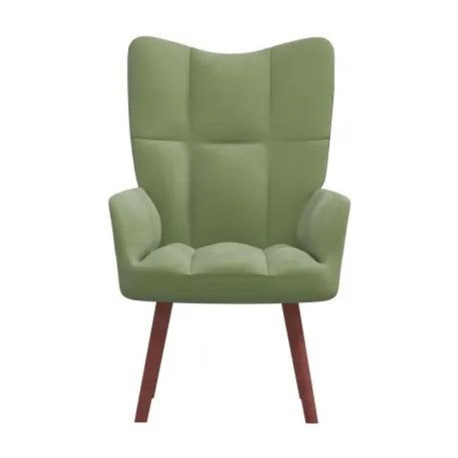 Релаксиращ фотьойл от светлозелено кадифе ZO_354866-A 1