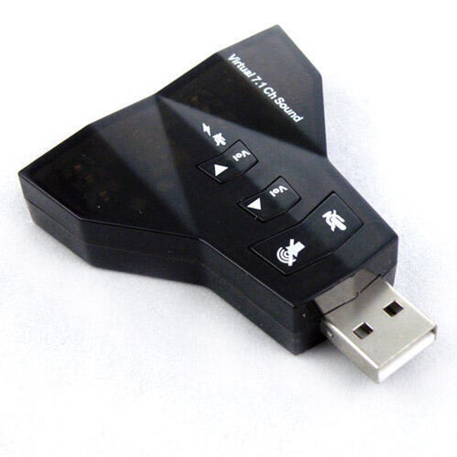 USB externí zvuková karta 7.1 - dvojité konektory 1