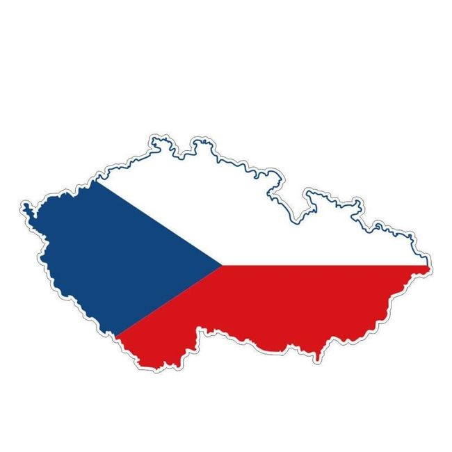 Czechy naklejka samochodowa 1