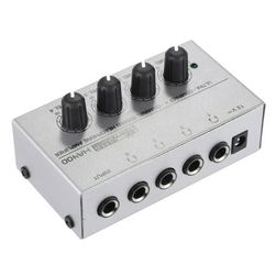 Amplificator de căști stereo audio mini audio cu 4 canale ultra compact cu adaptor de alimentare ZO_250411