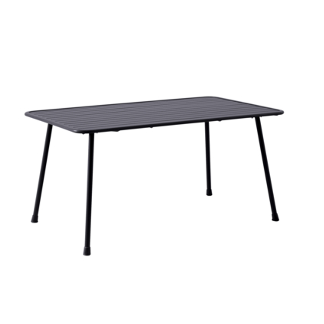 Étkezőasztal Romeo matt fekete fém 80x152 cm ZO_273032 1