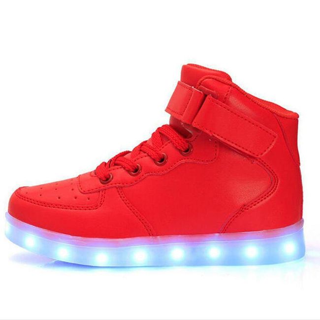 Buty unisex ze świecącą podeszwą - różne warianty czerwone - 41 ZO_ST02122 1