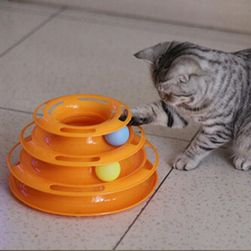Třípatrová hračka pro kočky