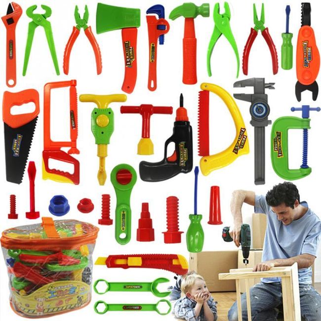 Комплект пластмасови инструменти - играчка за деца 1