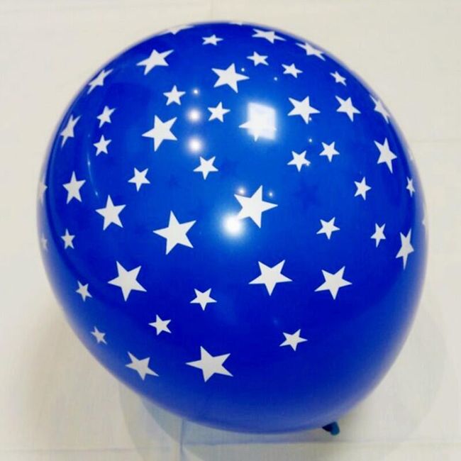 Щастливи балони със звезди 10 бр. 1