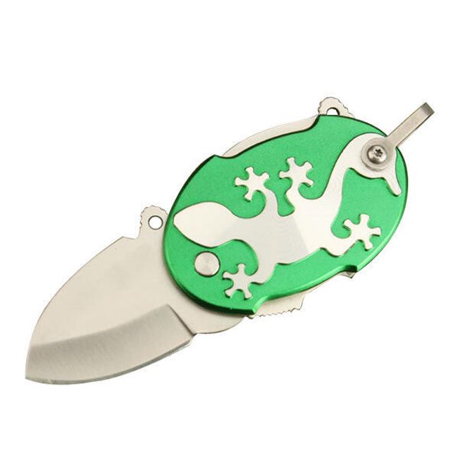 Multifunkční zavírací nůž s motivem ještěrky - zelený 1