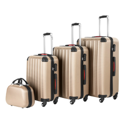 Cestovné kufríky Pucci - sada 4 kusov šampanského ZO_403411