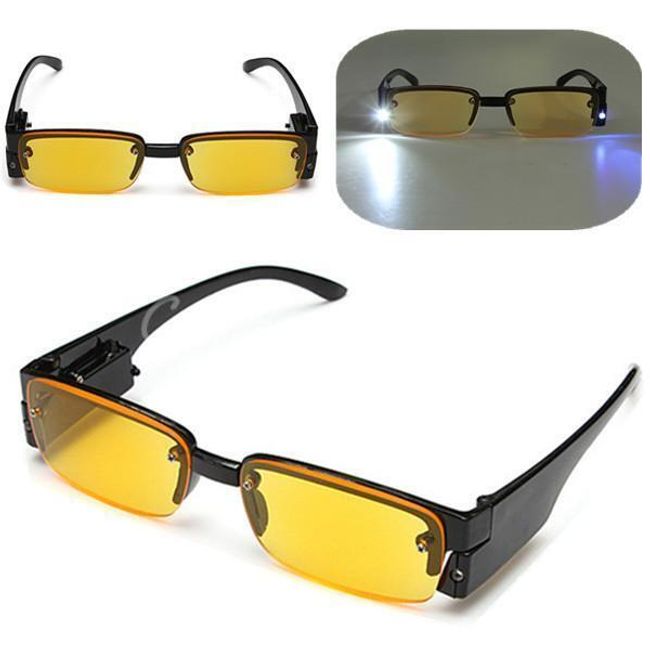 Dioptrické brýle na čtení s LED osvětlením - 5 dioptrií 1
