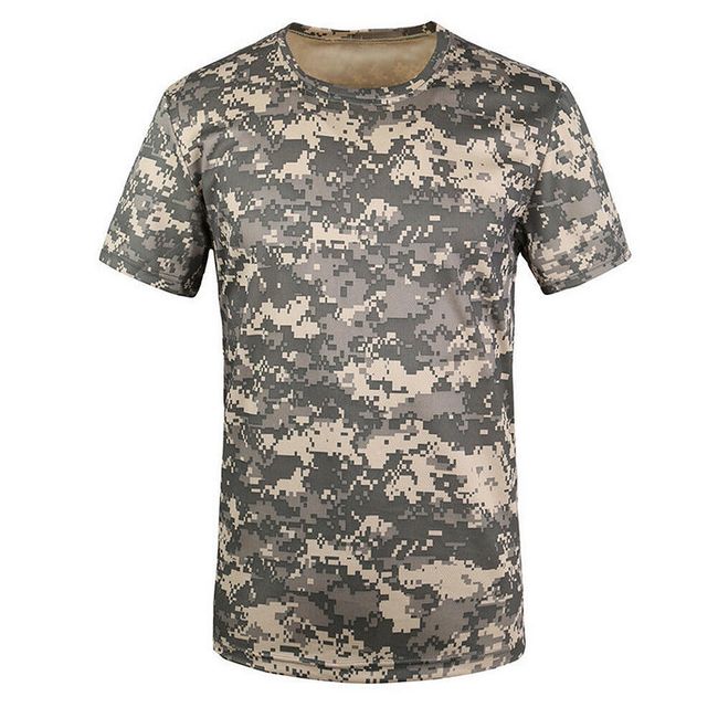 Męska przewiewna koszulka w stylu military 1