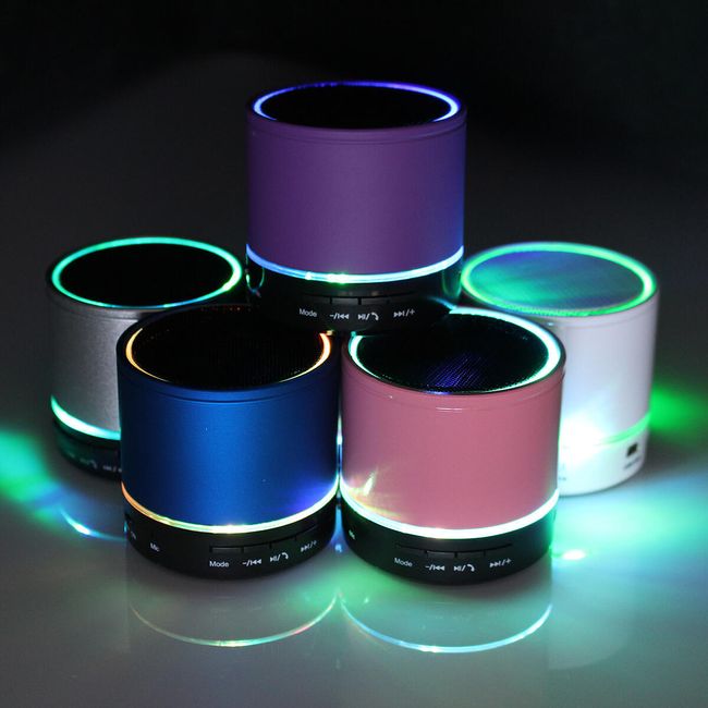 Přenosný LED bluetooth reproduktor v několika barvách 1