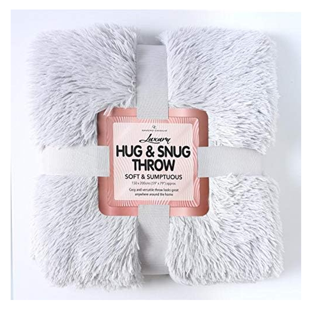 Луксозно супер меко одеяло HUG & SNUG THROW, 150x200 cm, цвят: ZO_247495-CER 1