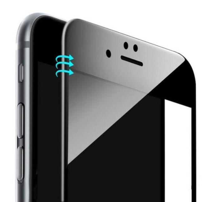 Цялостно защитно стъкло за iPhone 6, 6S - 2 цвята 1