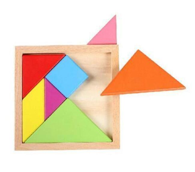 Kis gyermekek puzzle geometriai alakzatokkal 1