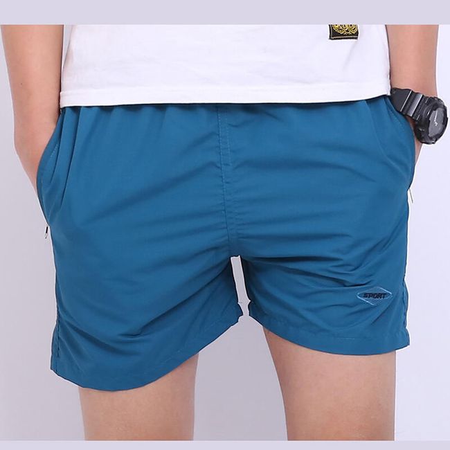 Мъжки къси панталони с джобове - 5 цвята 1