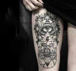 Začasna tetovaža z mističnim motivom