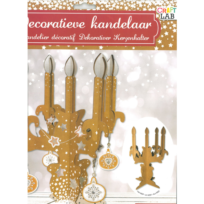Božična dekoracija - izdelajte svoj svečnik, 26 x 33 cm ZO_53863 1