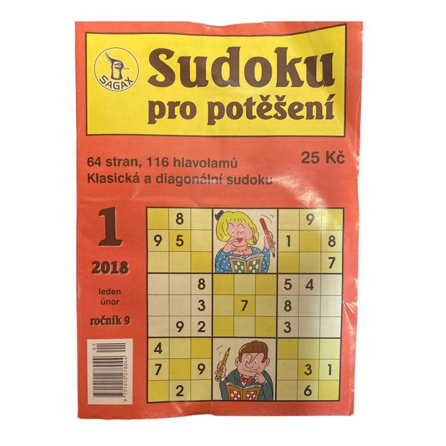 Sudoku pro potěšení - 64 stran, 116 hlavolamů, Varianta: ZO_af37472e-ea6a-11ed-a5c9-9e5903748bbe 1