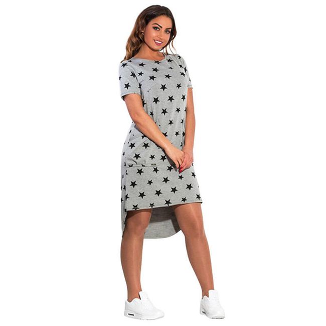 Rochie Plus size cu stele și buzunare - 2 culori 1