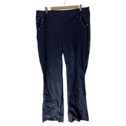 Дамски официален панталон с украса отстрани, CAMOMILLA, сив, Размери: ZO_112787-50