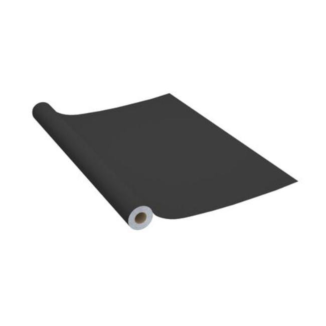 Öntapadós tapéta bútorokhoz fekete 500 x 90 cm PVC ZO_146123-A 1