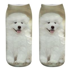 Ponožky s 3D potiskem  - samojed