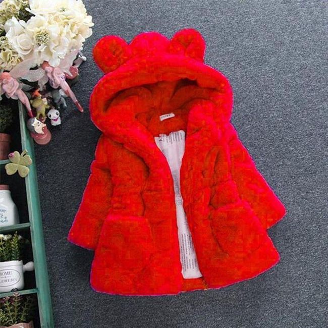 Палто за момичета Sarah Red - размер 4, Размери XS - XXL: ZO_235005-L 1