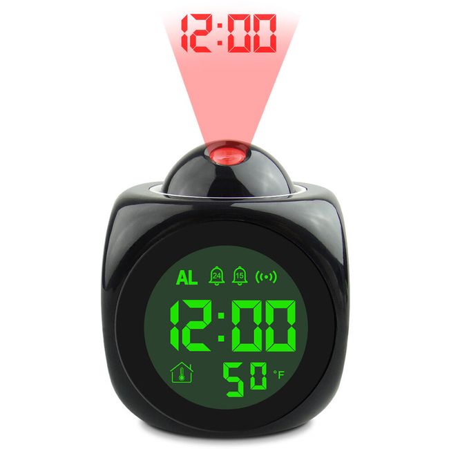 LED будилник с термометър и прожекция 1