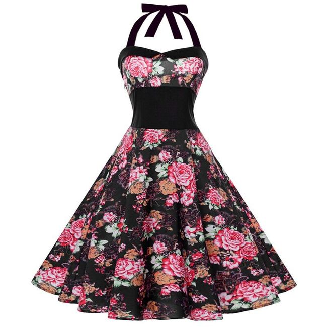 Винтидж рокля с А пола - повече цветове и размери 1