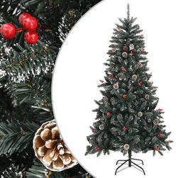 Umělý vánoční stromek se stojanem zelený 180 cm PVC ZO_345180-A