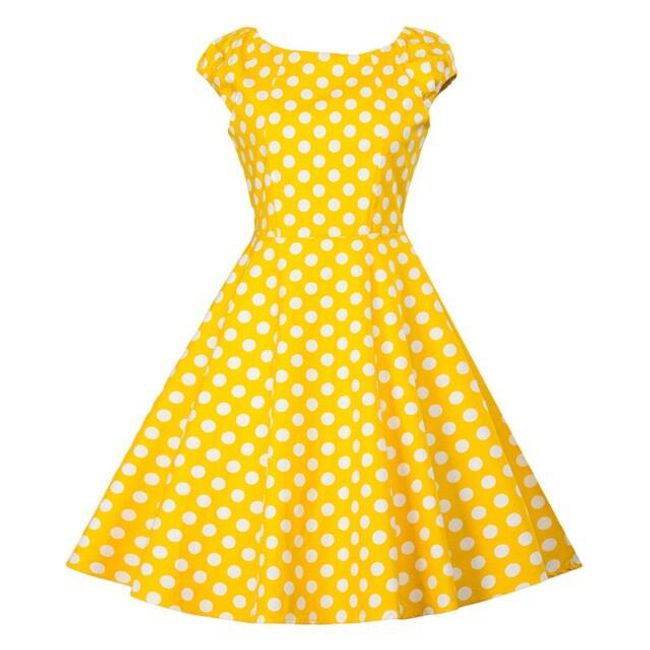 Vintage šaty s krátkým rukávkem - 10 barev 1