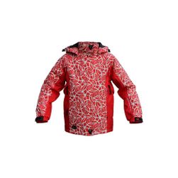 Detská lyžiarska bunda SNAKIK - červeno-biela, Detské veľkosti: ZO_268055-146