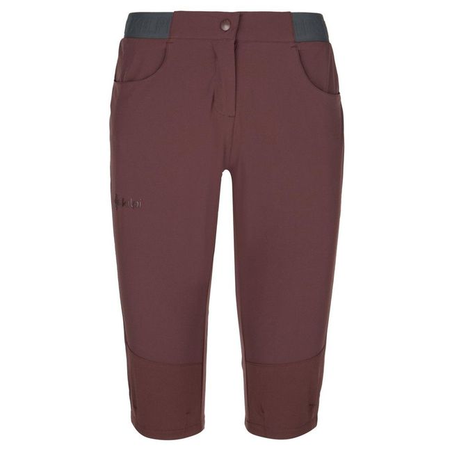 MEEDIN - W Damskie outdoorowe spodnie 3/4 czerwony, Kolor: Czerwony, Rozmiary Tekstylny KONFEKCJA: ZO_195599-36 1