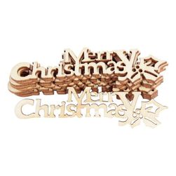 DIY lesena dekoracija Merry Christmas