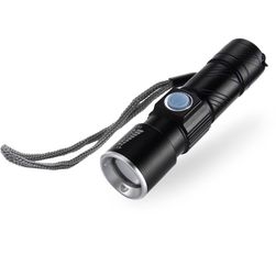 LED kapesní baterka s USB dobíjením