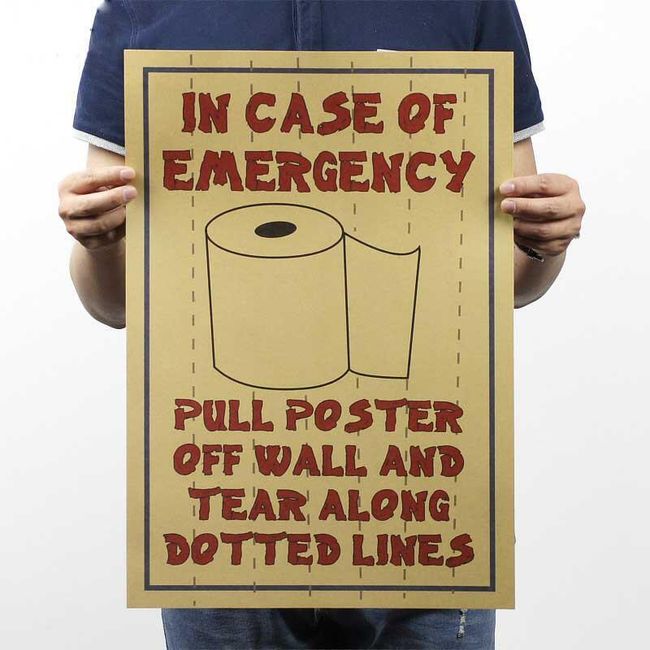 Papírový plakát nejvyšší potřeby 1