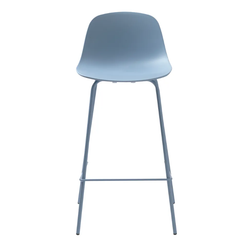 Svetlo modri plastični barski stolček 92,5 cm Whitby - ZO_239890