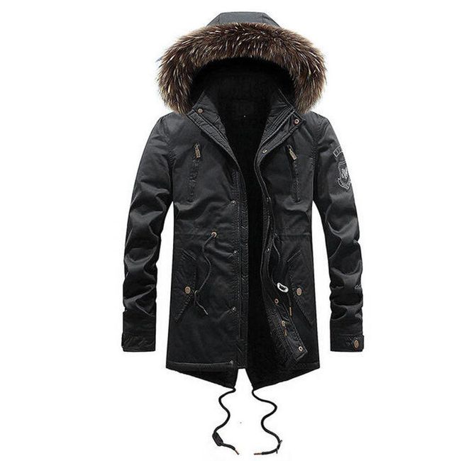 Jachetă izolată pentru bărbați Franco Black - XL, mărimi XS - XXL: ZO_233646-XL 1