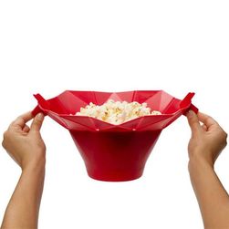Silikonsko orodje za pripravo popcorna v mikrovalovni pečici