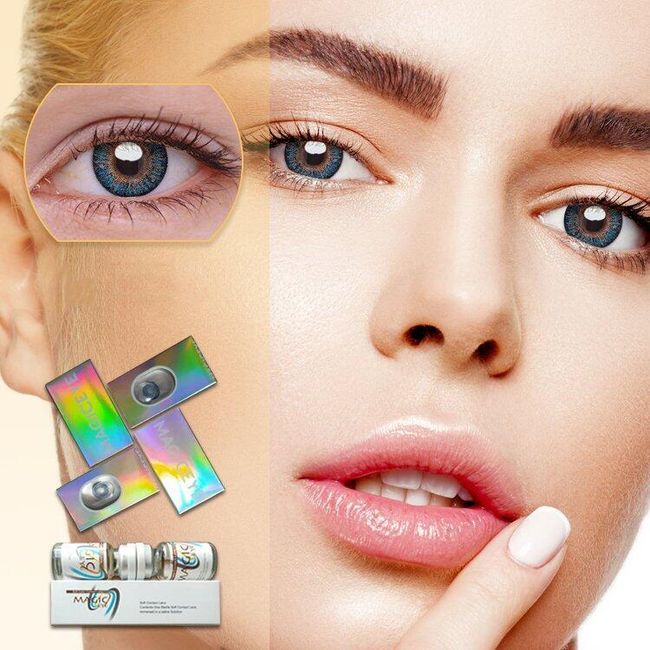 2ks Farebné kontaktné šošovky Očný make-up AV_SKU222115J 1