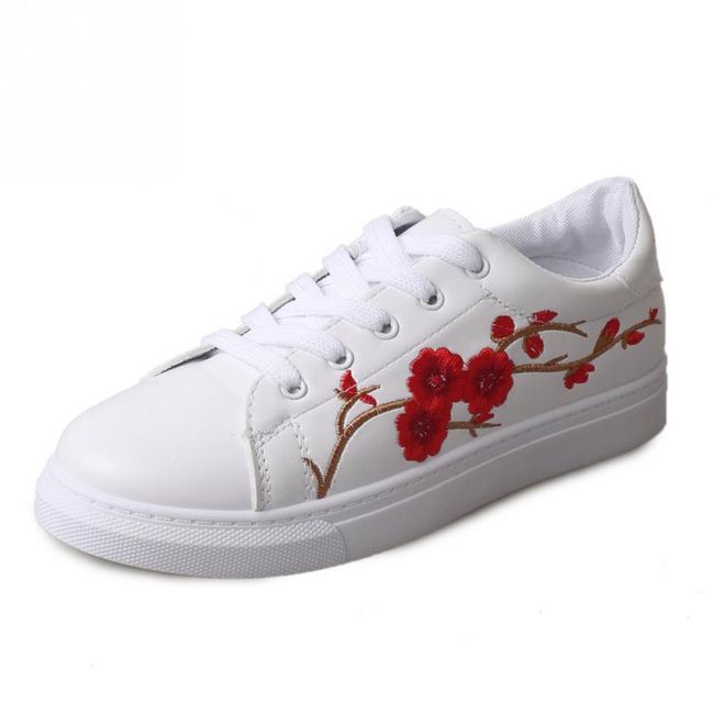 Adidași de damă cu broderie florală - 3 variante 1