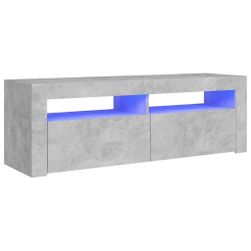 ТВ шкаф с LED осветление бетонно сиво 120 x 35 x 40 cm ZO_833836-A
