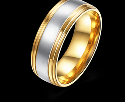 Pánský prsten s kombinací barev
