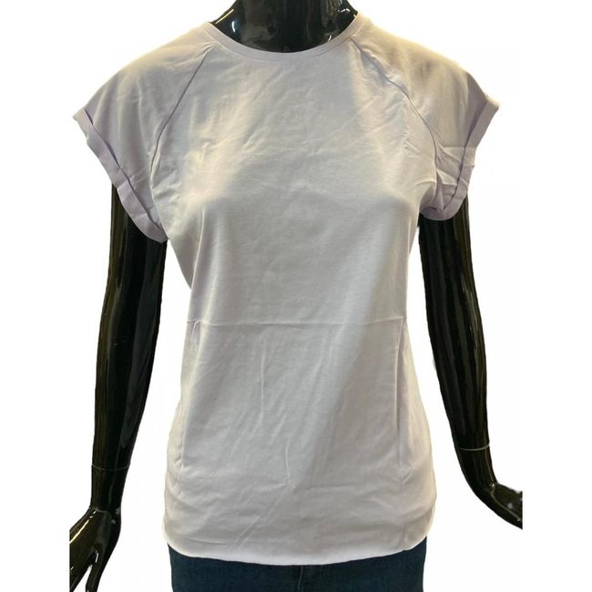 Jasnofioletowa klasyczna koszulka bawełniana, rozmiary XS - XXL: ZO_ce0d8bf8-eb41-11ee-80da-7e2ad47941cc 1