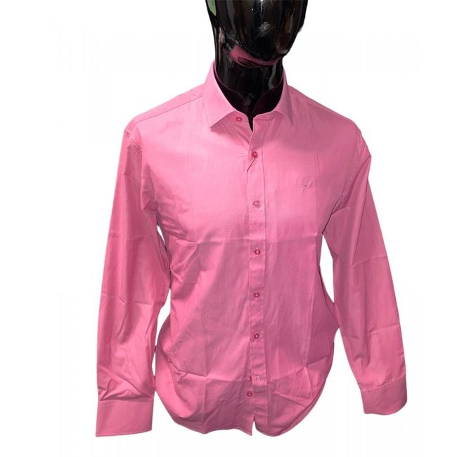 Męska koszulka z długim rękawem - różowa, Rozmiary XS - XXL: ZO_9b5a7112-dc7d-11ee-a222-7e2ad47941cc 1